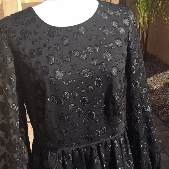 🆕J. Crew A-Line Dress with Metallic Dots - Picture 10 of 14